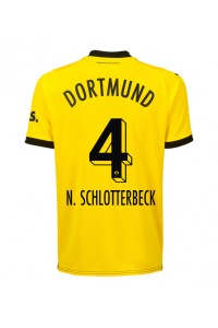 Fotbalové Dres Borussia Dortmund Nico Schlotterbeck #4 Domácí Oblečení 2023-24 Krátký Rukáv